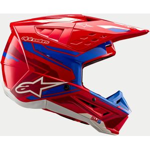 Crosshelm Alpinestars SM5 Action 2 Rood-Blauw