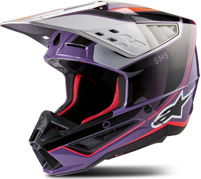 Alpinestars - SM5 Crosshelm - Zwart - Thermoplast - Geventileerd Ontwerp