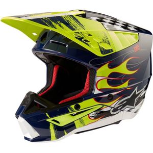 Alpinestars - SM5 Rash Helm - Night Navy Yellow Fluo - Glossy