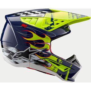 Alpinestars - SM5 - Crosshelm - Zwart - Thermoplast - Ultra-geventileerd