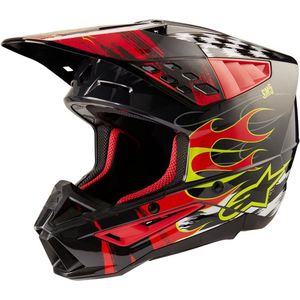Alpinestars SM5 - Crosshelm - Zwart - Thermoplast