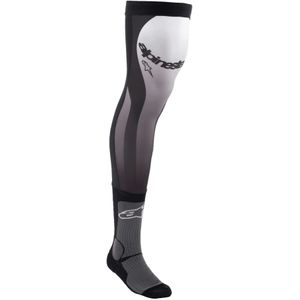 Alpinestars - MX Long Knee Brace Sokken - Zwart-Wit - Lycra