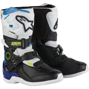 Alpinestars Tech 3S Youth White Black Enamel Blue Laars