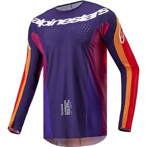 Alpinestars - Techstar Pneuma Jersey - Deep Paars Oranje Deep Blauw