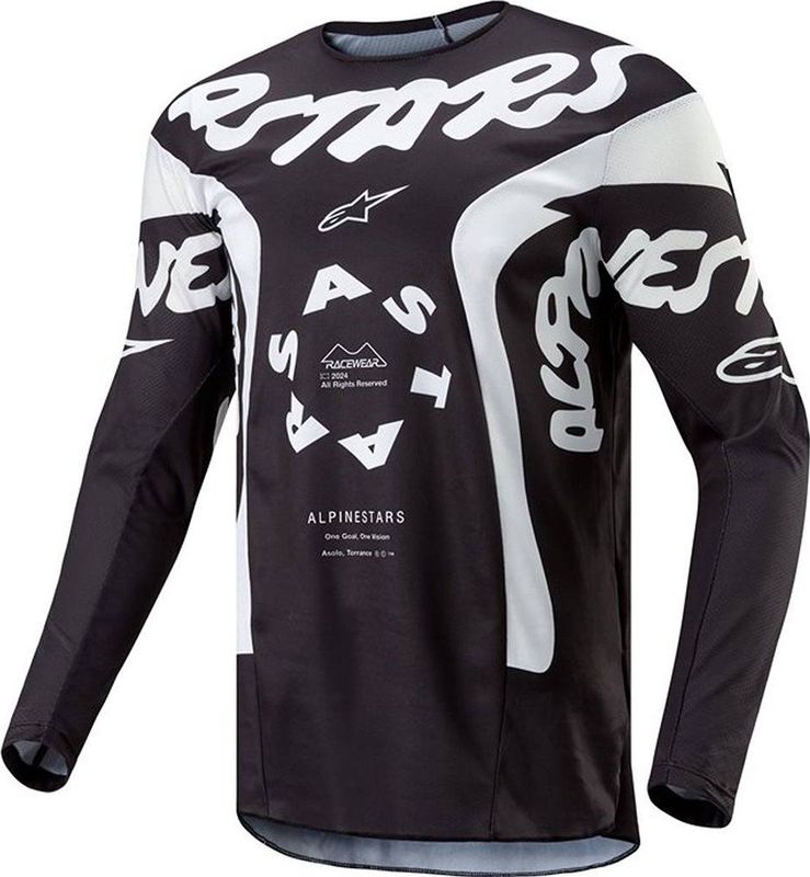 Alpinestars - Racer Hana - Jersey - Zwart Wit - Lichtgewicht - Ademend