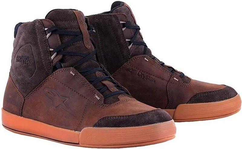 Alpinestars - Chrome Crafted Drystar - Motorlaarzen - Bruin - Runderleer/Suede