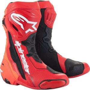 Alpinestars Supertech R Stiefel Bright Red Red Fluo, Größe: 43