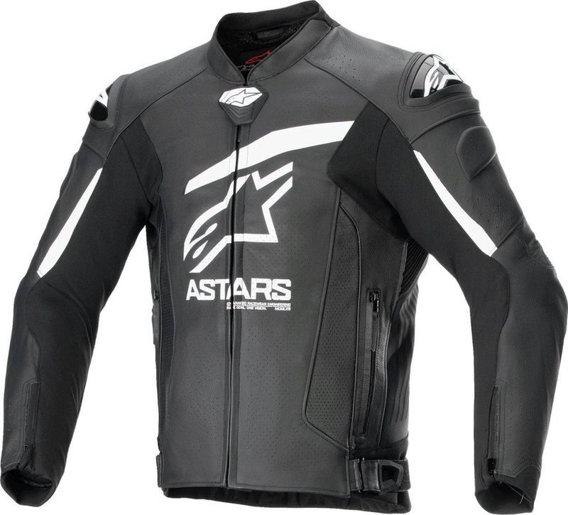 Alpinestars Gp Plus R V4 Airflow Leather Jacket Black White 52 Jas