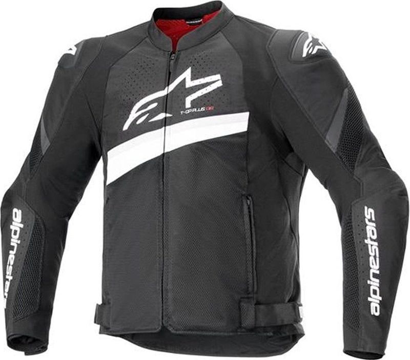 Alpinestars - T-GP Plus R V4 Airflow - Geperforeerde Motorfiets Jas - Zwart - Textiel