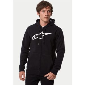 Hoodie met Rits Alpinestars Agele Zip V3 Zwart-Wit