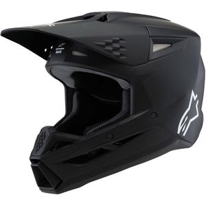 Alpinestars - SM3 Solid - Offroadhelm - Zwart - Lichtgewicht - MX/Enduro