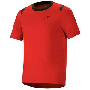 Alpinestars Bicycle A-dura Dri Wool Korte Mouw Enduro Trui Rood XL Man