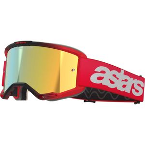 Crossbril Alpinestars Vision 5 Blaze Rood-Gespiegeld Goud