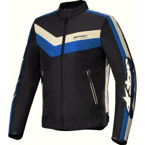 Alpinestars - T-Dyno WR - Motorjas - Zwart Blauw Ecru - Waterdicht