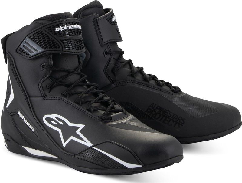 Faster-4 - Motorlaarzen - Zwart - Microvezel - Ademend