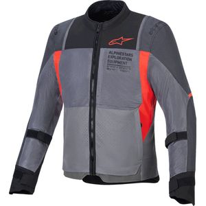 Alpinestars - ST-2 Air - Motorjas - Deep Grijs Donkergrijs Fel Rood