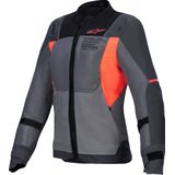 Alpinestars - Stella ST-2 Air - Motorjas - Deep Grijs Donkergrijs Fluo Coral