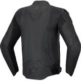 Alpinestars - Dusk Airflow - Leren Jas - Zwart - Ademend - Bescherming