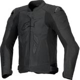 Alpinestars - Dusk Airflow - Leren Jas - Zwart - Ademend - Bescherming