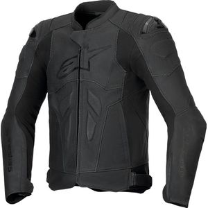 Alpinestars - Dusk Airflow - Leren Jas - Zwart - Ademend - Bescherming