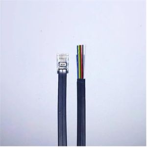 AANGEPASTE RJ11 RJ12-CONNECTOR NAAR DRAAD-EINDKABEL (Size : 1m, Color : RJ11 RJ12 TO 6P WE)