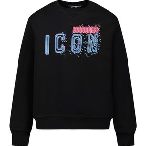 Dsquared2 - Sweatshirt - Zwart - 100% Katoen