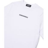 Dsquared2 - T-shirt - Wit - Katoen - Korte Mouwen - Logo-print