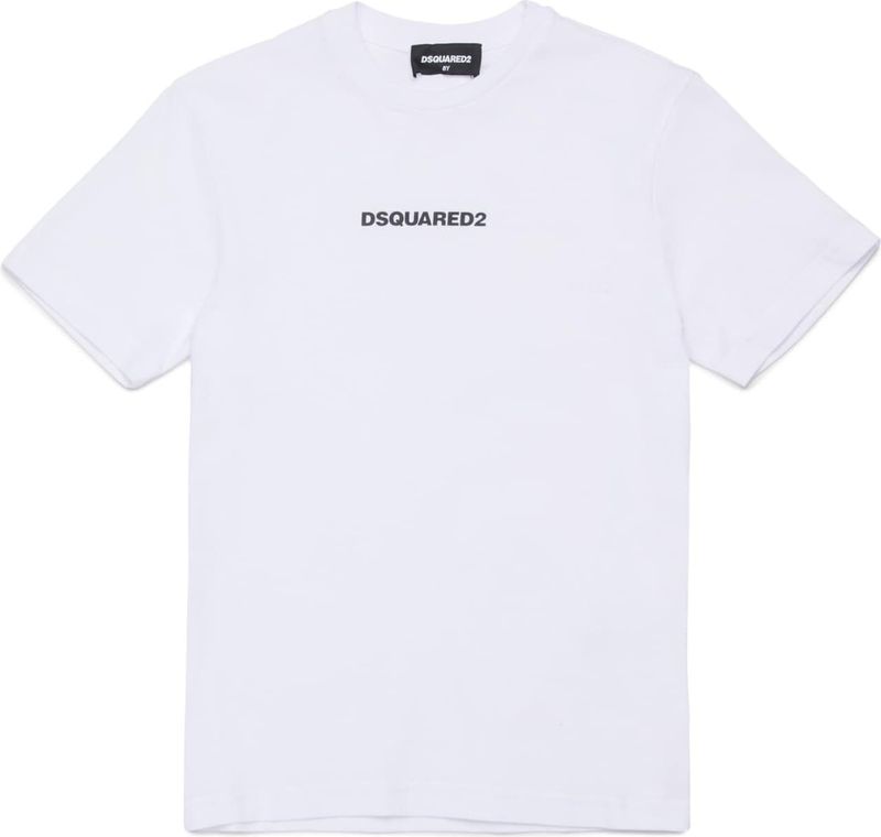Dsquared2 - T-shirt - Wit - Katoen - Korte Mouwen - Logo-print