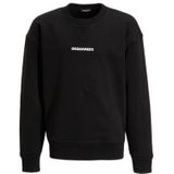Dsquared2 - Zwarte Sweater - Ronde Hals - Dames - 100% Katoen