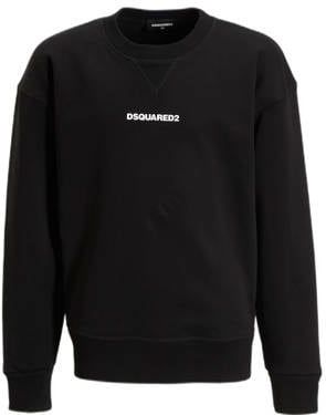 Dsquared2 - Zwarte Sweater - Ronde Hals - Dames - 100% Katoen