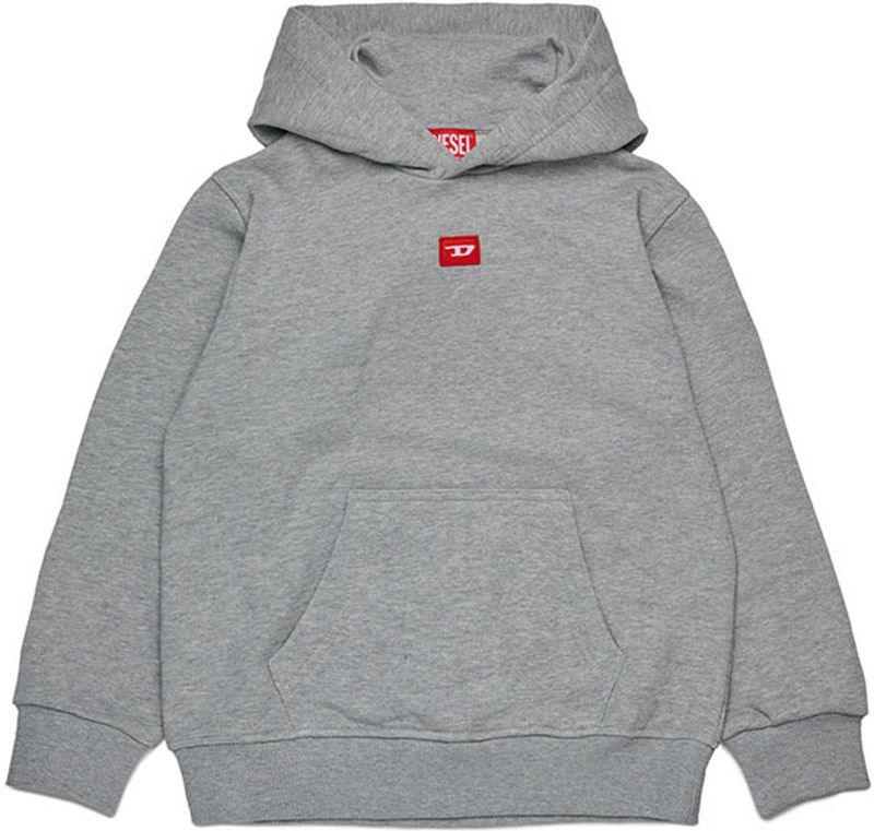 Diesel - J02502 - Hoodie - Rood - Met Capuchon - Oversized Pasvorm