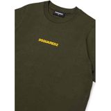 Dsquared2 - T-shirt met Logo - Groen - Dames - Katoen