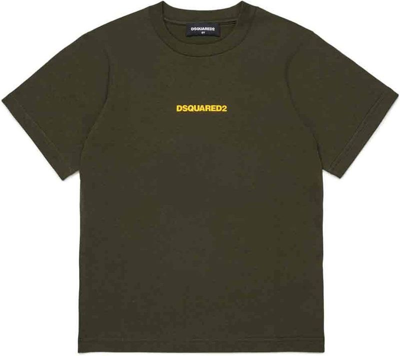 Dsquared2 - T-shirt met Logo - Groen - Dames - Katoen