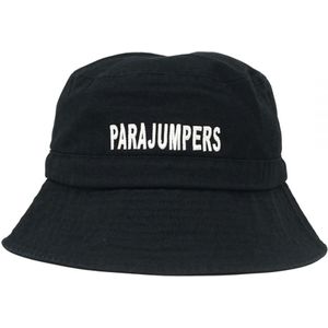Parajumpers Bold Embroidered Logo Black Bucket Hat