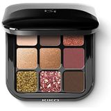 KIKO Milano Glamour Multi Finish Eyeshadow Palette 03 | Palet Met 9 Kleuren Oogschaduw Met Verschillende Finishes
