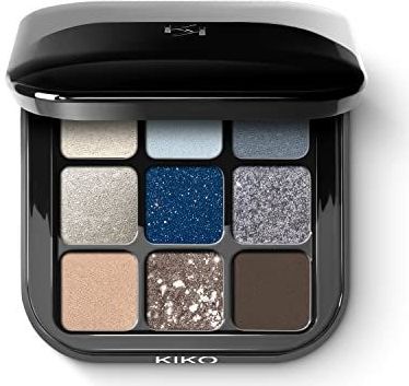 KIKO Milano Glamour Multi Finish Oogschaduwpalet 05 | palet met 9 oogschaduw in verschillende afwerkingen