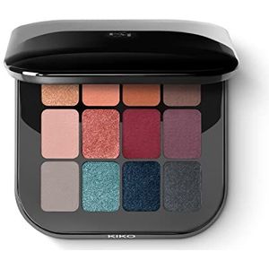 KIKO Milano Cult Colours Eyeshadow Palette 01 | Oogschauwpalet Met 12 Verfijnde, Makkelijk Vervaagbare Tinten