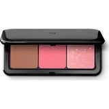 KIKO Milano Multi Finish Trio Blush & Bronzer Palette 03 | Gesichtspalette Mit 1 Bronzer Und 2 Rouges Mit Mattem Und Metallischem Finish