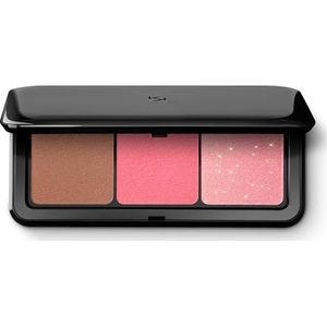 KIKO Milano Multi Finish Trio Rouge- und Konturen-Palette 7 g (Verschiedene Farbtöne) - 03 Pink