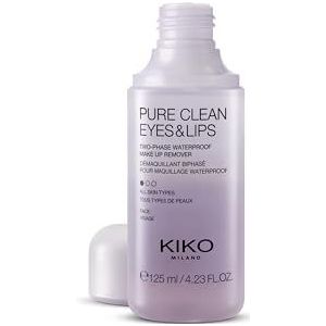 KIKO Milano Pure Clean Eyes & Lips | Tweefasige make-up remover voor ogen en lippen