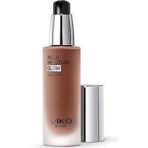 KIKO Milano Instamoisture Glow Foundation 14 | Gezichtshighlighter In Poedervorm Met Een Lichtgevende En Zijdezachte Finish