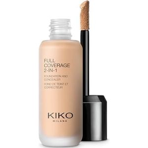Kiko Milano - Full Coverage 2-in-1 Vloeibare Foundation - Warm Beige - 25 ml