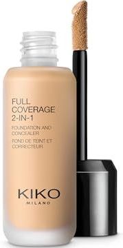 KIKO - Full Coverage 2-IN-1 Foundation en Concealer - Matte - Romige Textuur