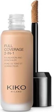 Kiko Milano - Full Coverage 2-in-1 Vloeibare Foundation - Neutral 65 - 25 ml