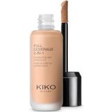 KIKO Milano Full Coverage 2-In-1 Foundation & Concealer 29 N37, 2 In 1 Foundation En Concealer, Hoge Dekking