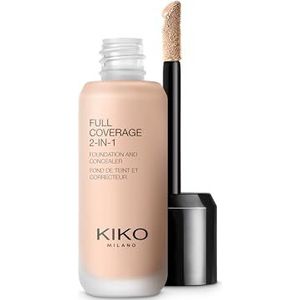 KIKO Milano Full Coverage 2-in-1 Foundation and Concealer 25ml (Various Shades) - 05 Cold Rose