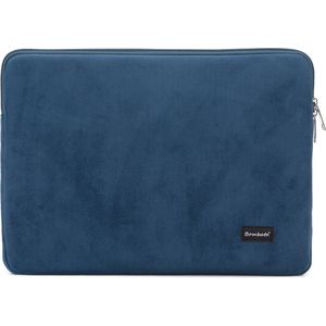 Bombata Universele Velvet Laptophoes Sleeve - 13 inch / 14 inch - Jeans Blauw