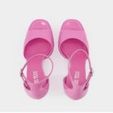 Paris Texas - Tatiana Platform Sandalen - Roze - Leer