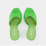 Paris Texas - Holly Anja - Muiltjes - Groen - Lak Kalfsleer - Slip-on Design