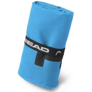 Head Active Microvezel handdoek met elastiek, licht, sneldrogend, geschikt als multifunctionele handdoek, absorberende badhanddoeken, ruimtebesparend, voor op reis, 70 x 140 cm, uniform blue